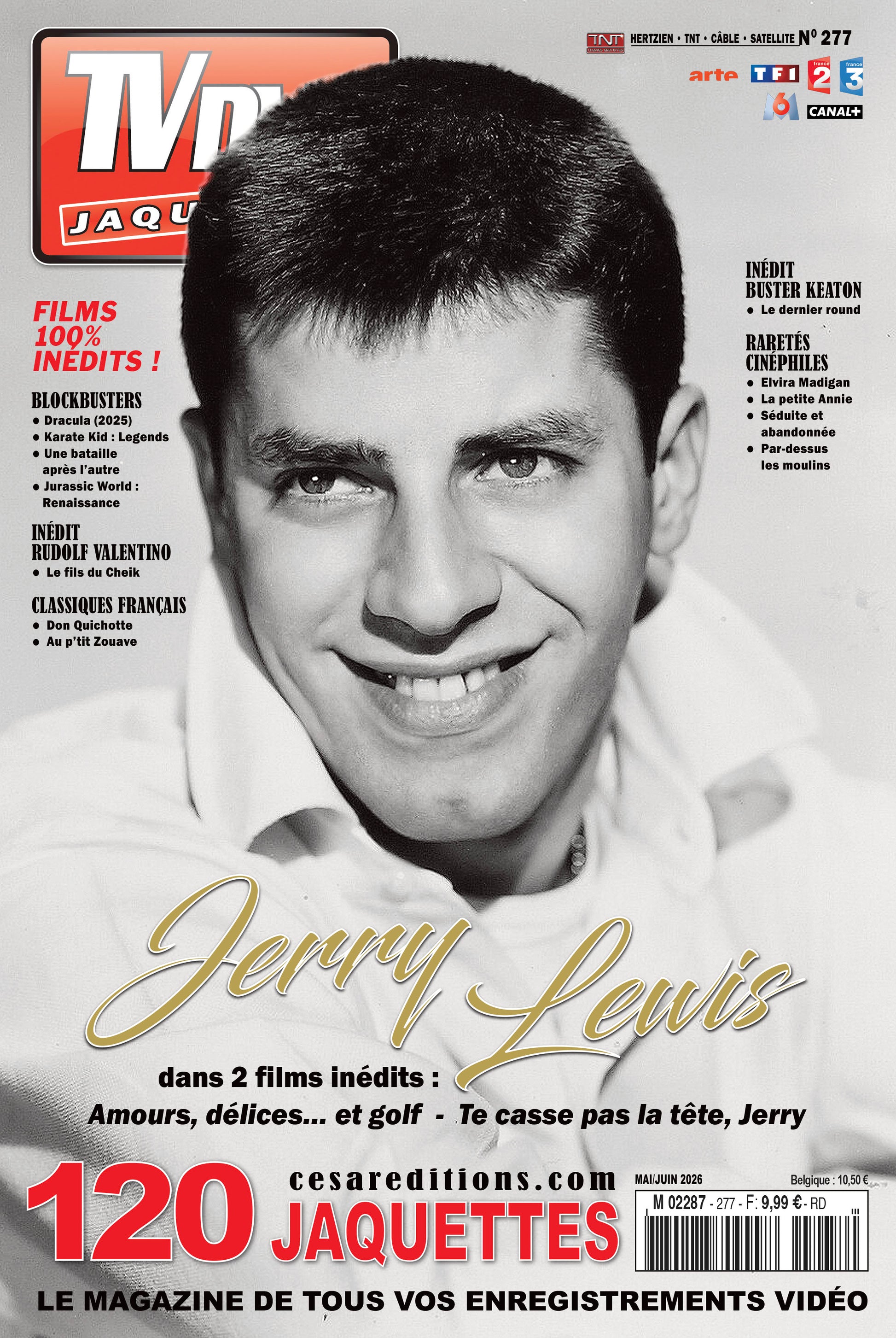 Découvrez TV DVD Jaquettes N°277 : sélection exclusive de jaquettes pour votre vidéothèque. Films récents, classiques et raretés à imprimer.