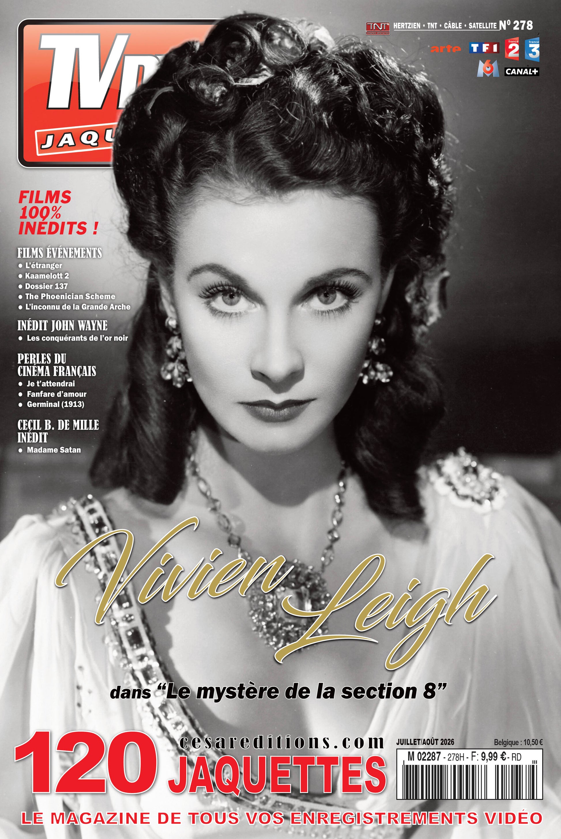 Découvrez TV DVD Jaquettes N°278 : sélection exclusive de jaquettes pour votre vidéothèque. Films récents, classiques et raretés à imprimer.