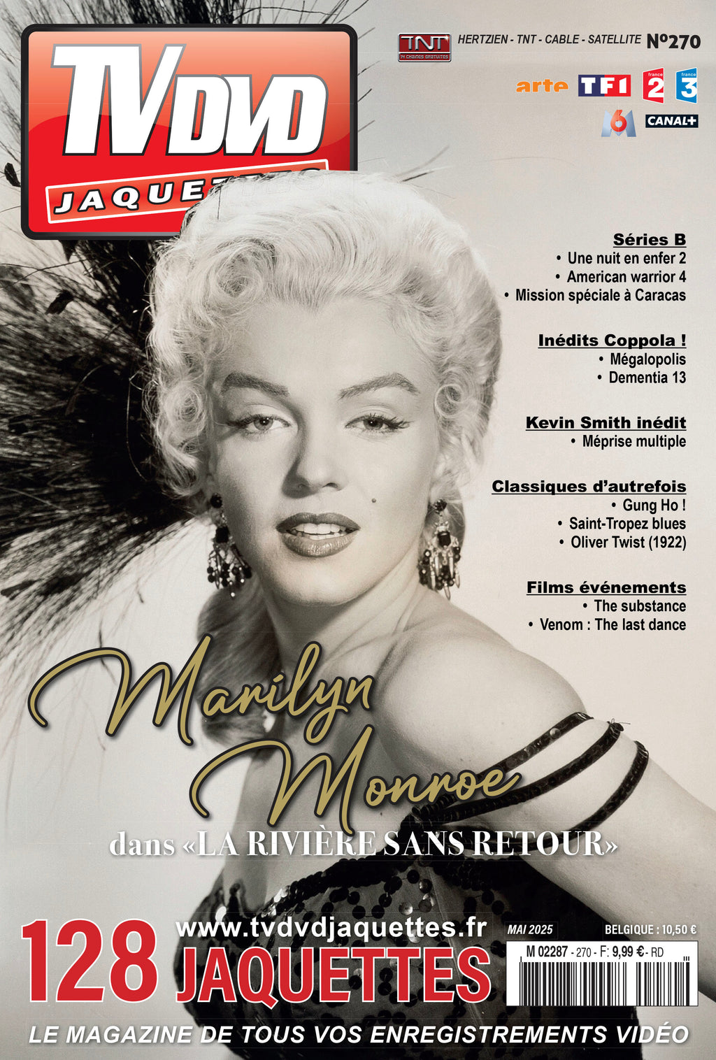 TV DVD Jaquettes n°270 : jaquettes exclusives pour cinéphiles et collectionneurs. Films récents, classiques et rarités à imprimer.
