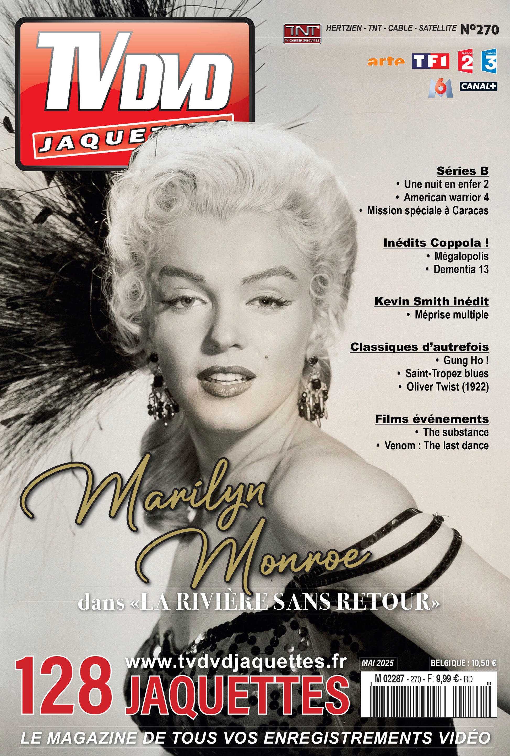 TV DVD Jaquettes n°270 : jaquettes exclusives pour cinéphiles et collectionneurs. Films récents, classiques et rarités à imprimer.