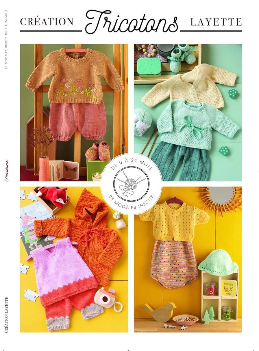 Tricotons layette : chaussons, chaussettes et trousseau de naissance pour bébé. Modèles printaniers pour débutantes et expertes.