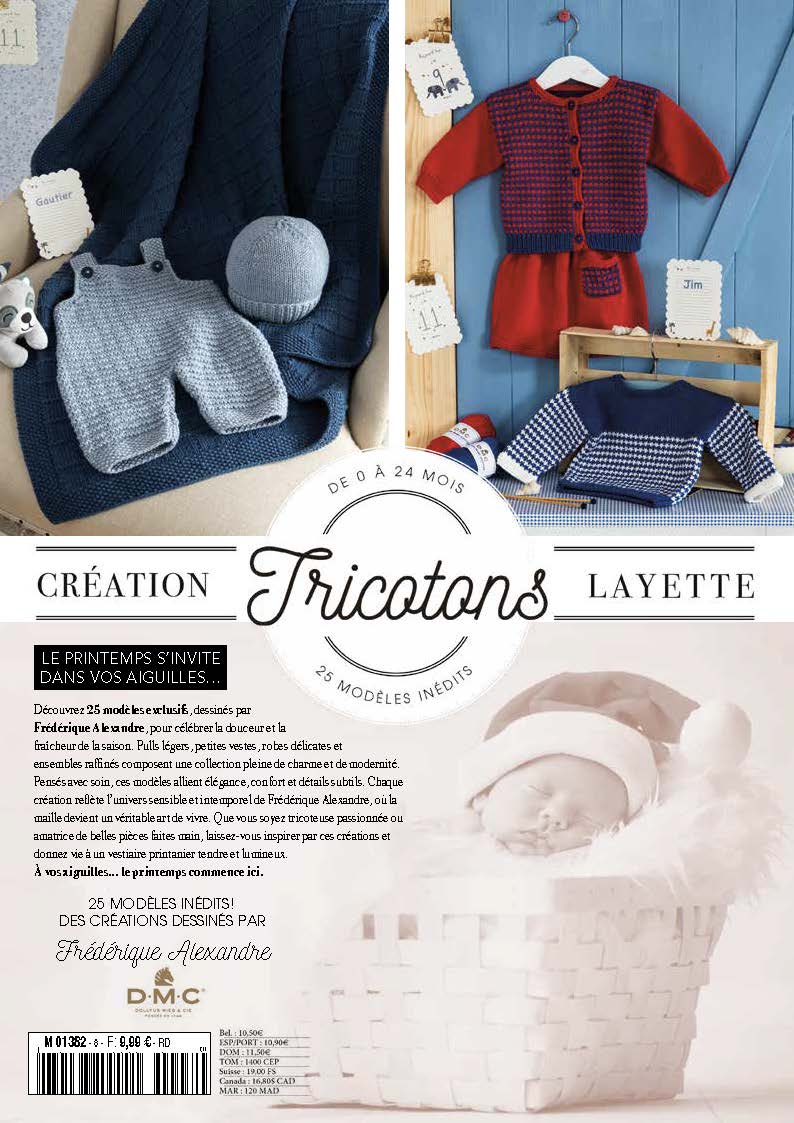 Tricotons N°9 FM : collection printemps tricot – pulls légers, vestes, robes et ensembles fait main. Modèles délicats et colorés.