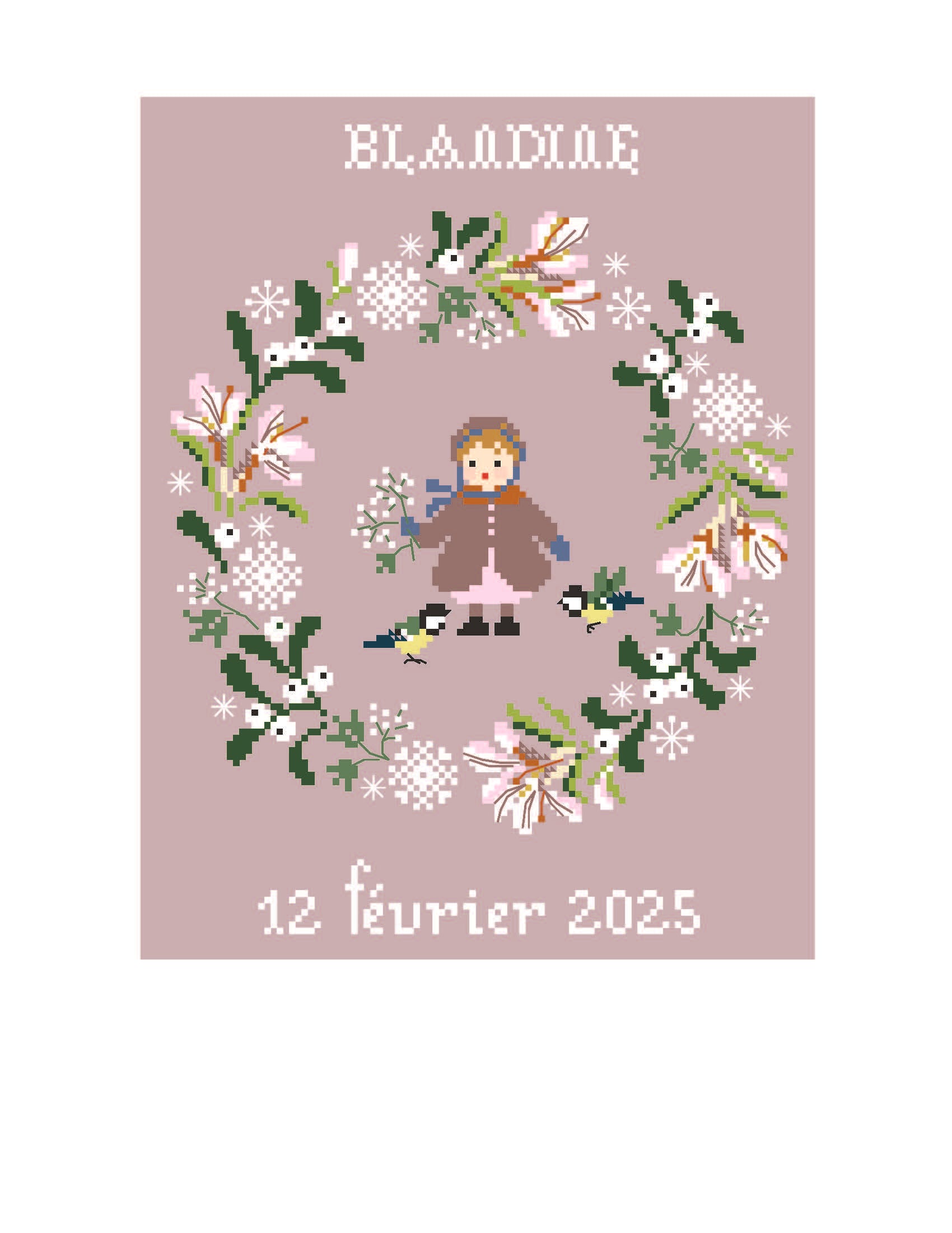 Grille point de croix : motifs saisons, enfants, animaux, montagne. 100x130 pts. Création Perrette Samouïloff, broderie poétique et joyeuse.