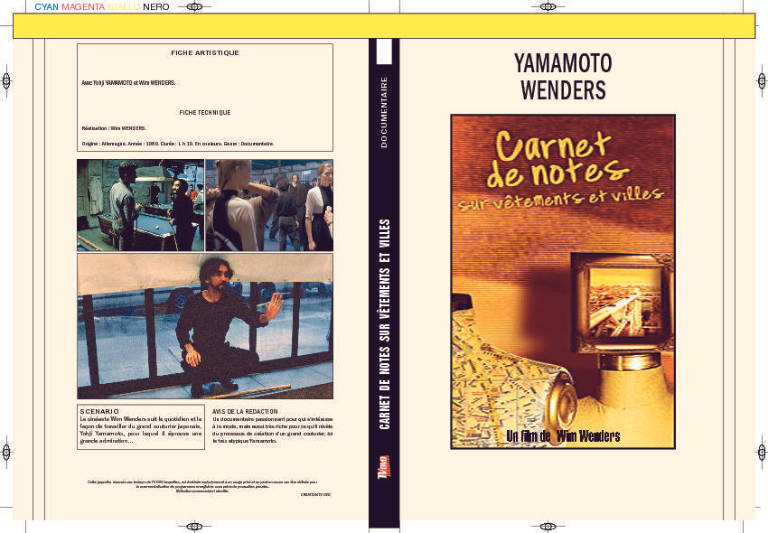 CARNET DE NOTES SUR VÊTEMENTS ET VILLES