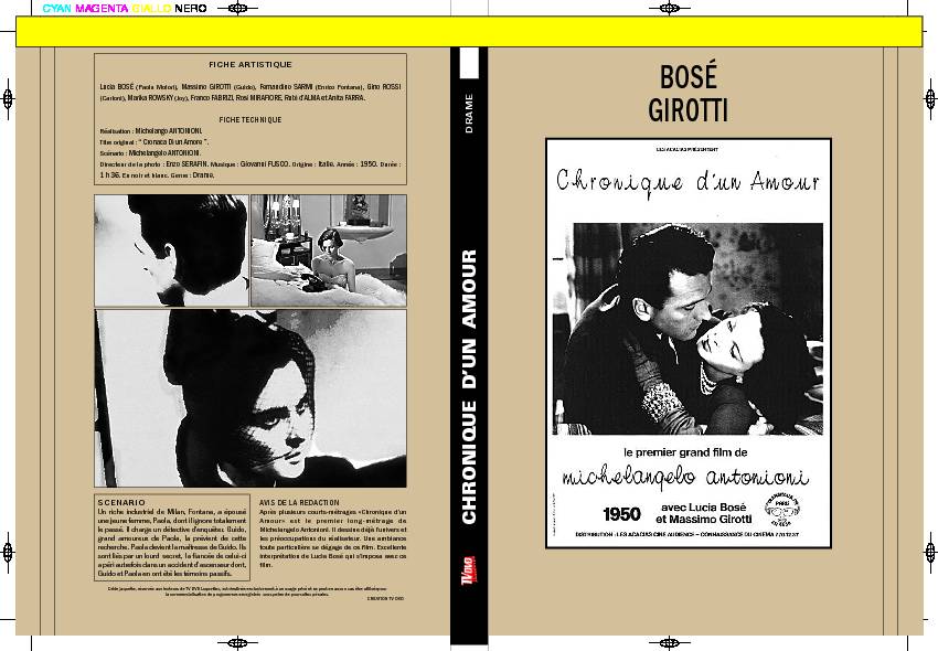 CHRONIQUE D'UN AMOUR