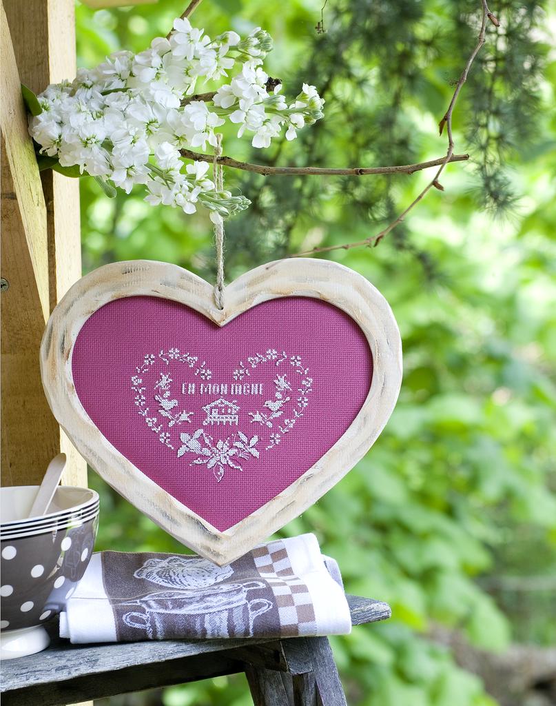 J’aime la montagne de Perrette Samouiloff, Création Point de Croix n°003