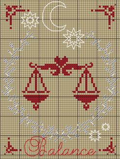 Balance, Création Point de Croix n°004