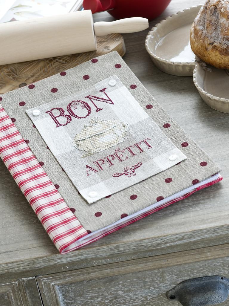 Mon cahier de recettes de Hélène Le Berre, Création Point de Croix n°007