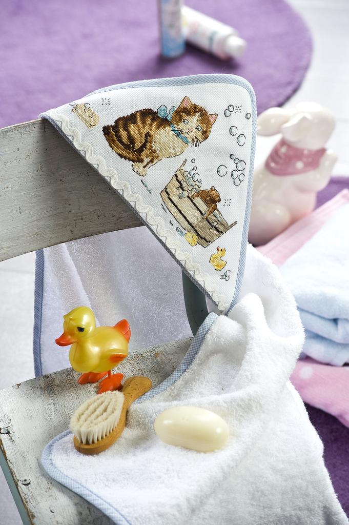 Au bain ! de Hélène le Berre, Création Point de Croix n°008