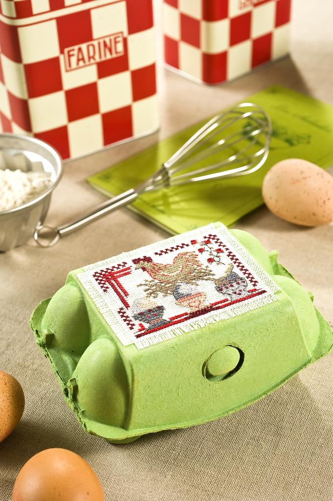 Ma boîte à œufs, Création Point de Croix n°008