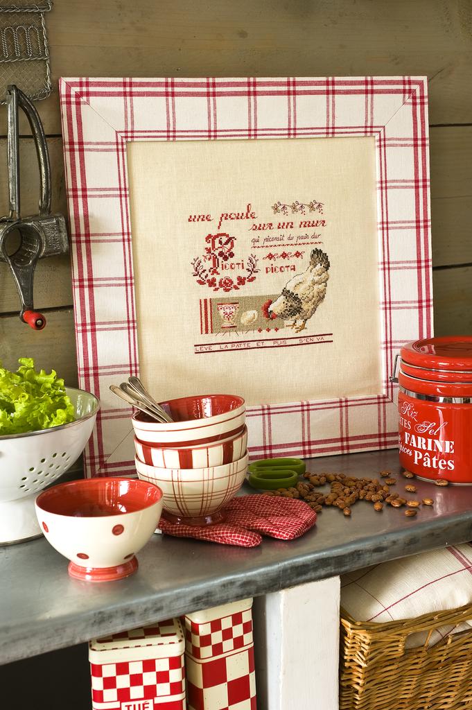 Une comptine pour ma cuisine de Véronique Enginger, Création Point de Croix n°008