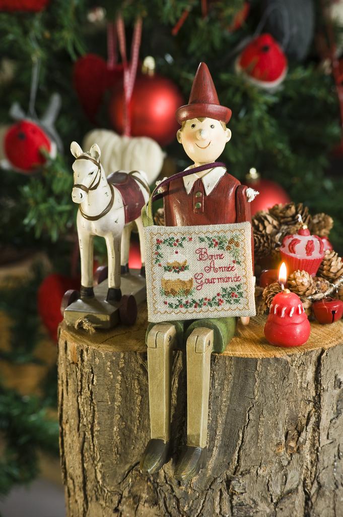 Carte « Petit Lu », Création Point de Croix n°025