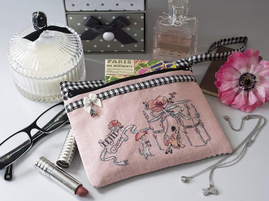 « Trousse Mademoiselle » de Hélène le Berre, Création Point de Croix n°027
