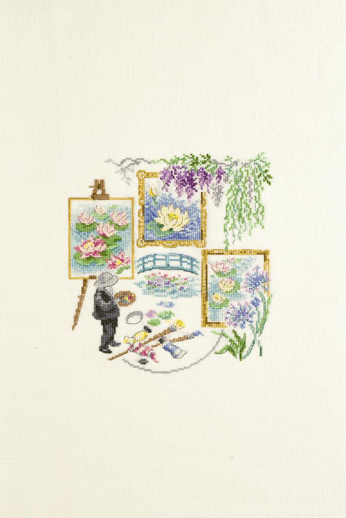 Dans le jardin de Monet de Véronique Enginger, Création Point de Croix n°049