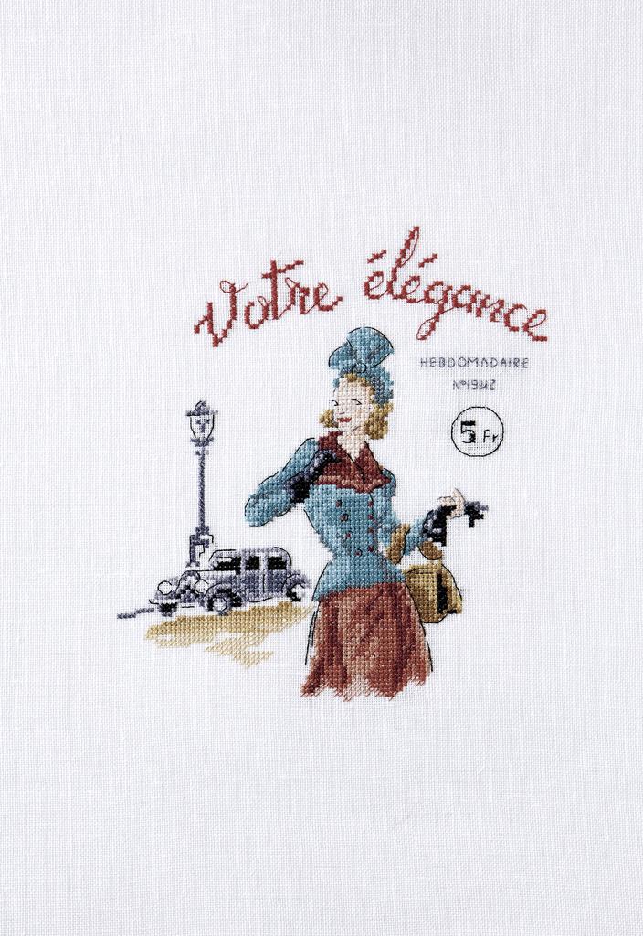 Écho de la mode de Véronique Enginger, Création Point de Croix n°049