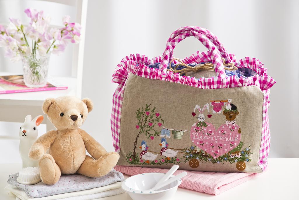 Sac fille de Lili Violette, Création Point de Croix n°057