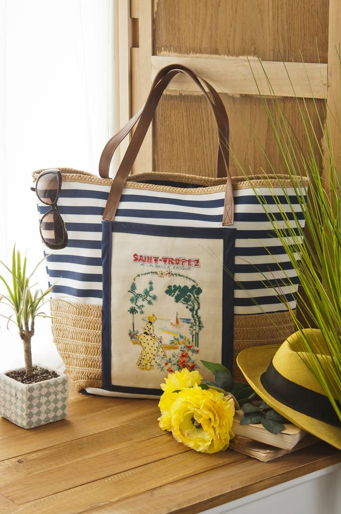 Sac Saint-Tropez, Création Point de Croix n°071
