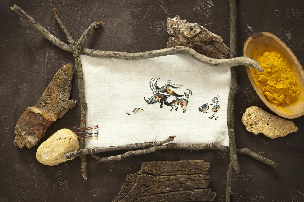 Broderie rupestre, Création Point de Croix n°071