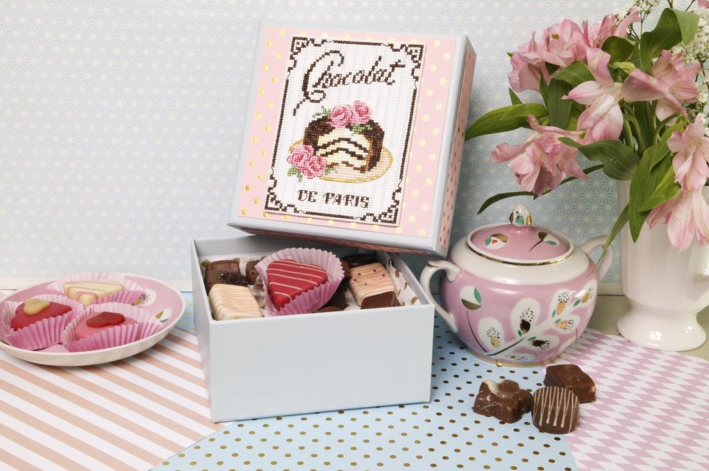 Gourmandise "Chocolat",  Création Point de Croix n°074