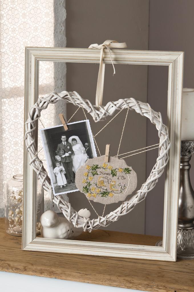 Anniversaires de mariage, noces d’or, Création Point de Croix n°076