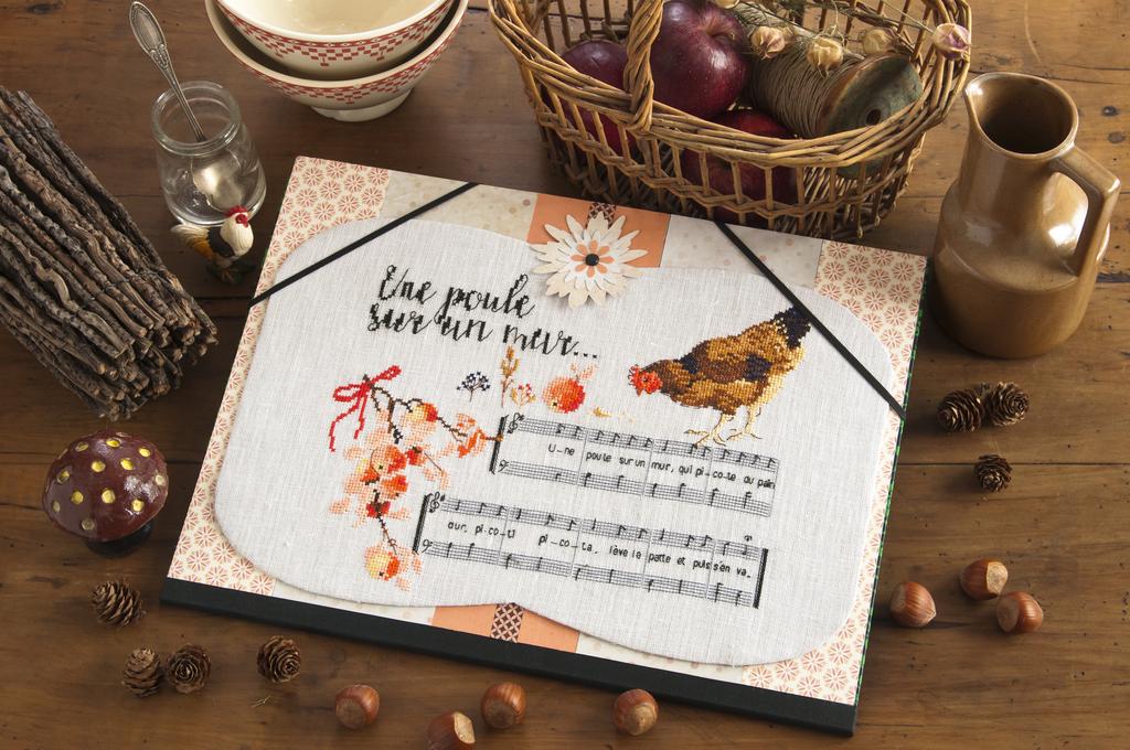 Une pochette à partitions, Création Point de Croix n°078