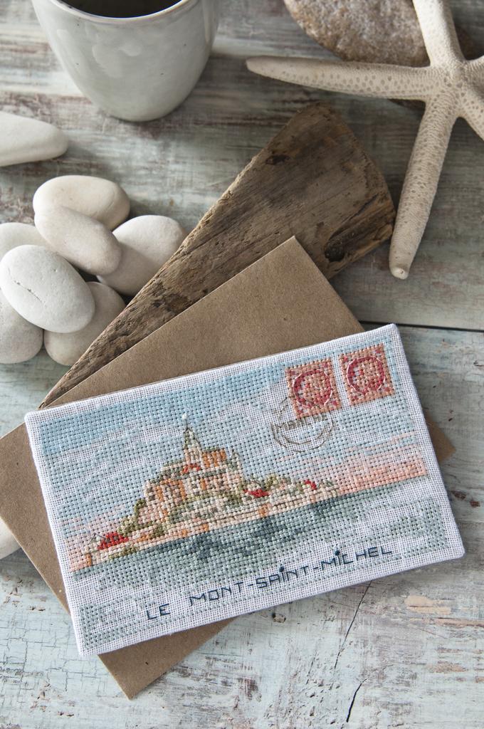 Jolies cartes postales, Création Point de Croix n°078