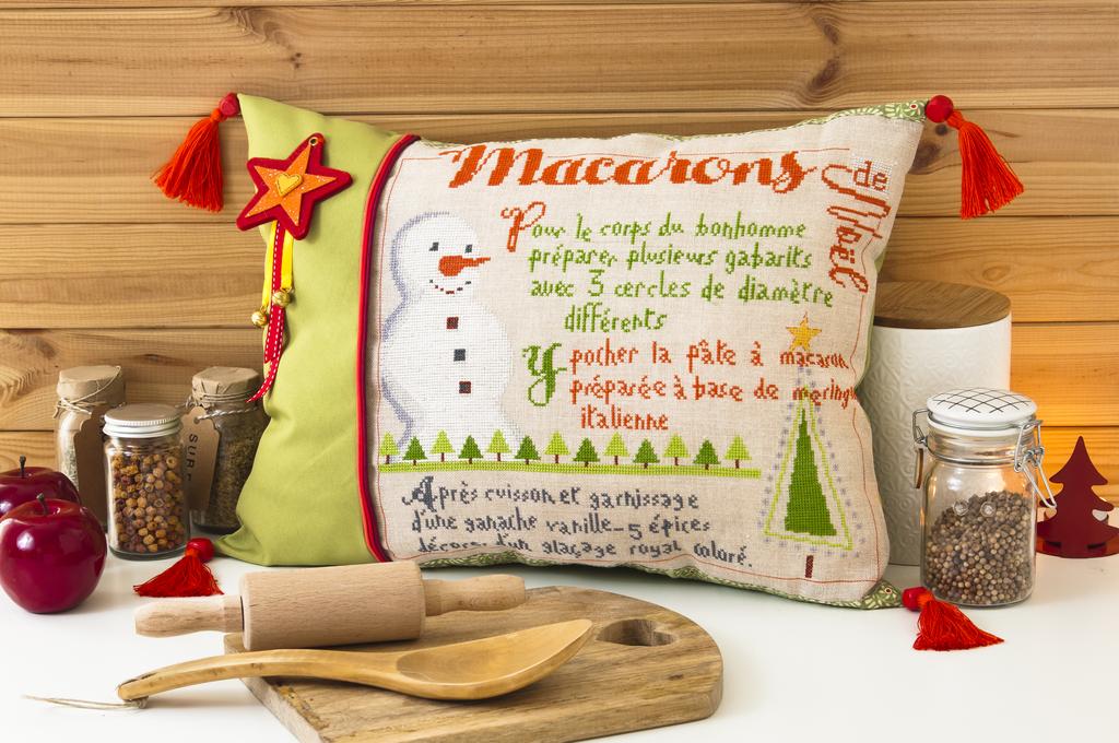 Macarons de Noël, Création Point de Croix n°079