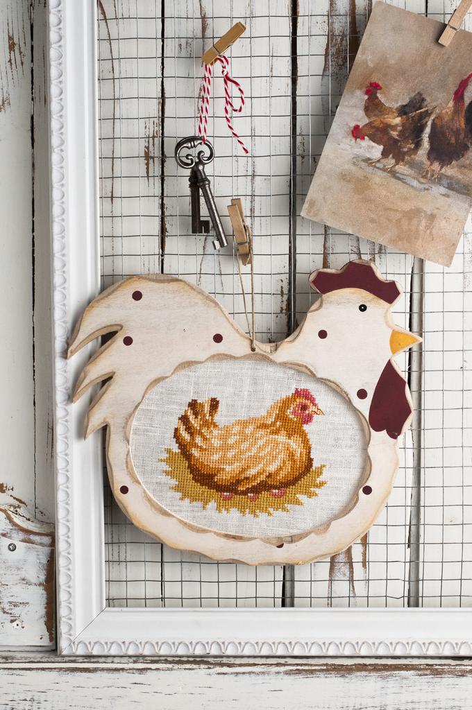 Une jolie poule !, Création Point de Croix n°081