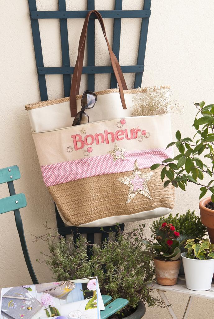 Sac bonheur, Création Point de Croix n°082