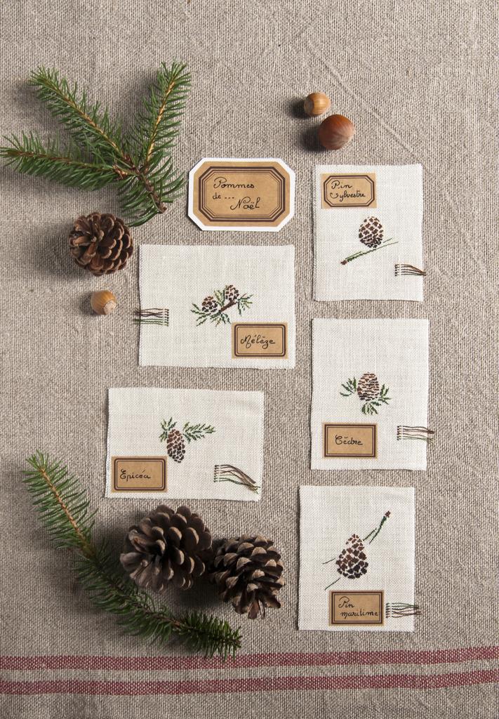 Pommes de Noël, Création Point de Croix n°085