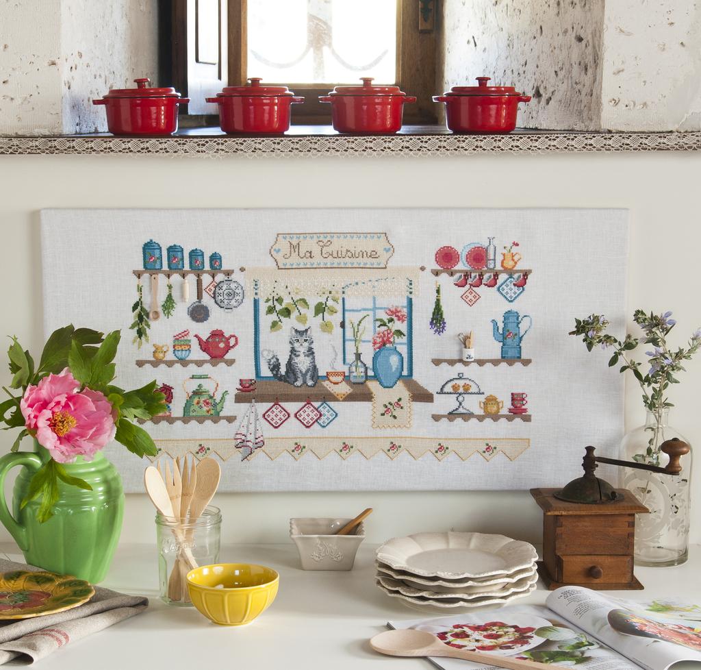 Tableau cuisine, Création Point de Croix n°088