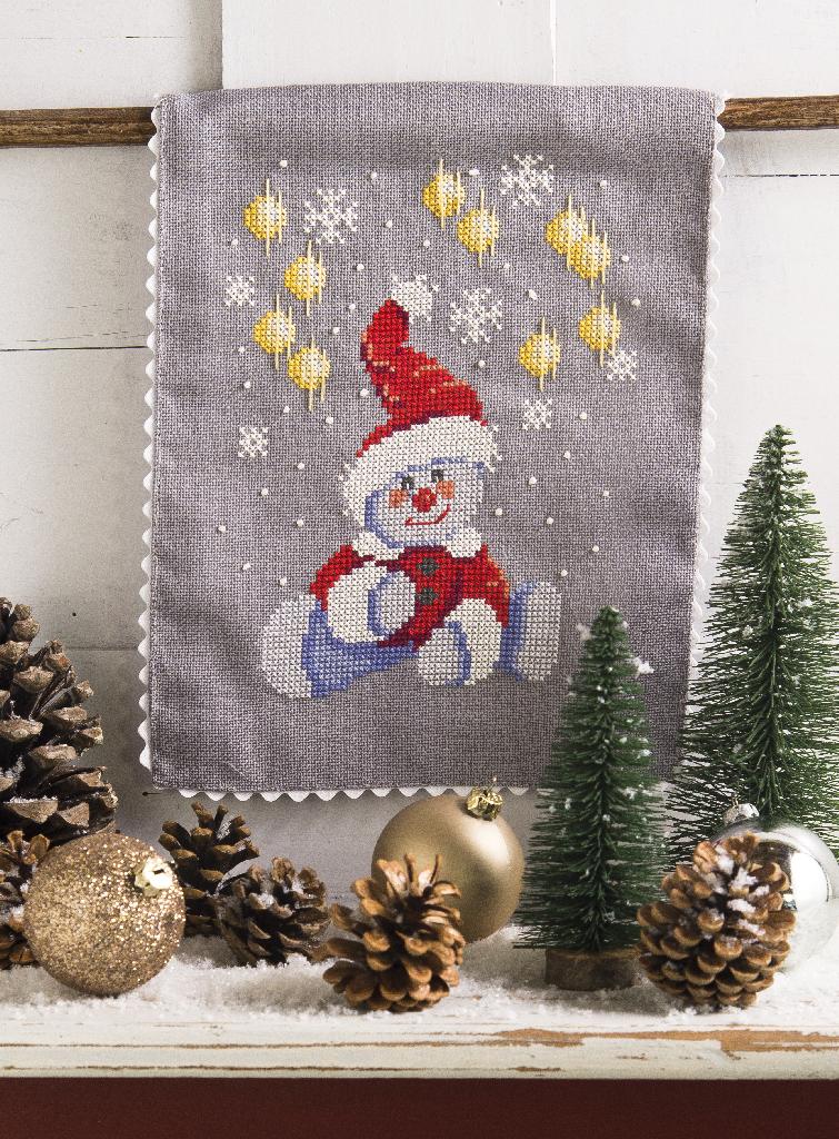 Bonhomme de neige Noël, Création Point de Croix n°103