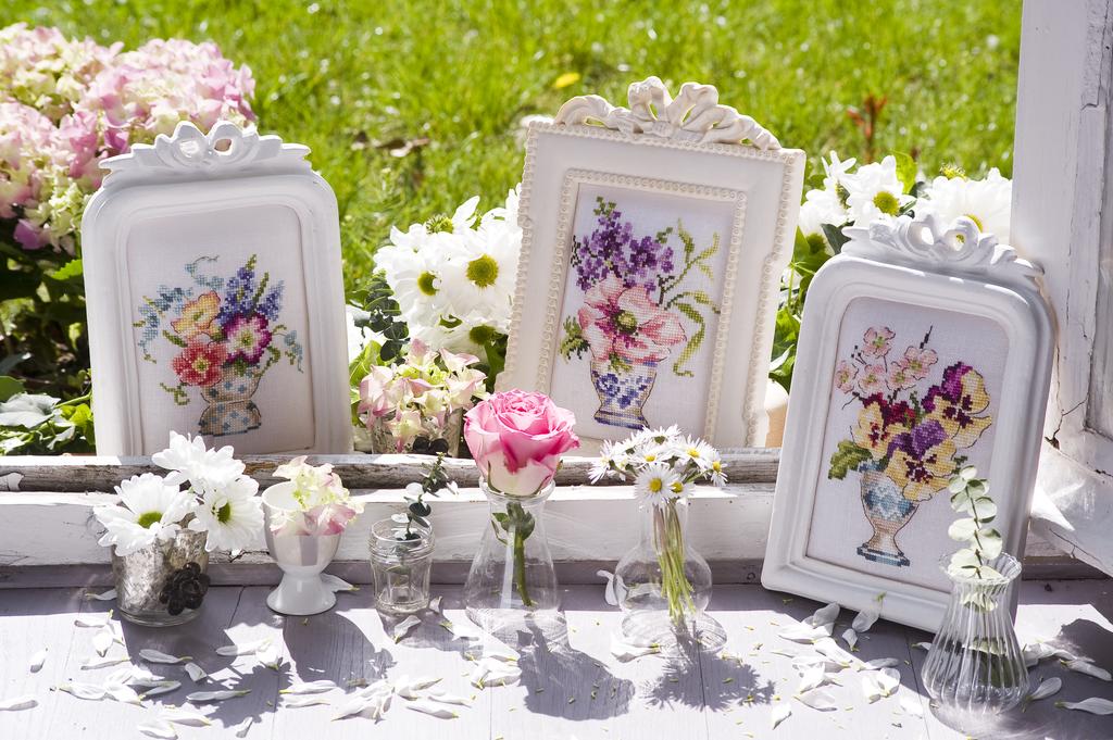 Histoires de fleurs de Véronique Enginger, Création Point de Croix n°020