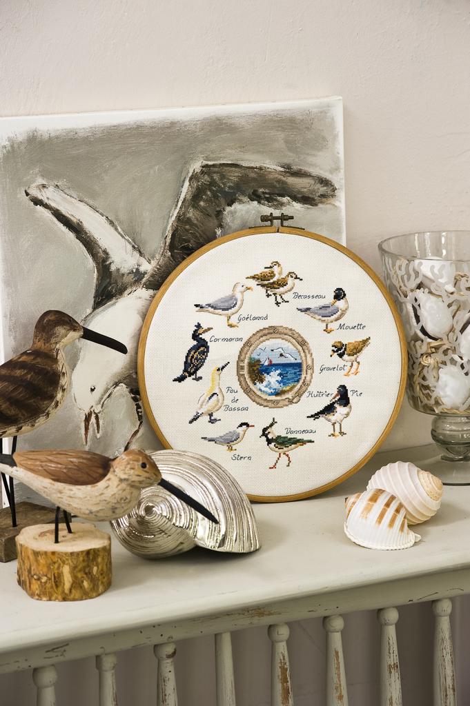 Beaux oiseaux des mers de Véronique Enginger, Création Point de Croix n°022