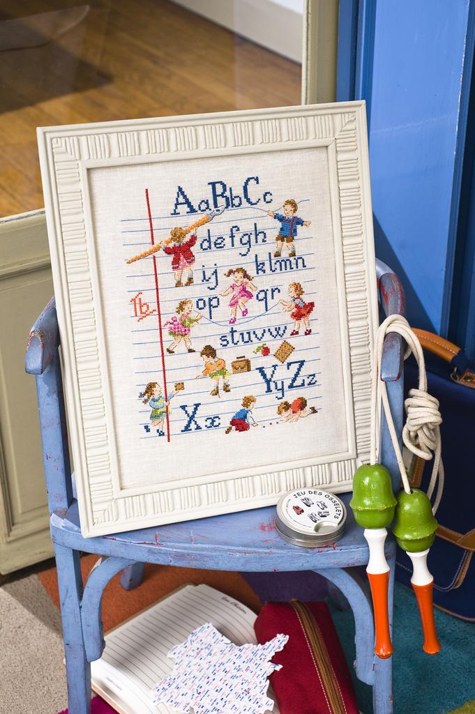L’ABC de l’école buissonnière de Véronique Enginger, Création Point de Croix n°023