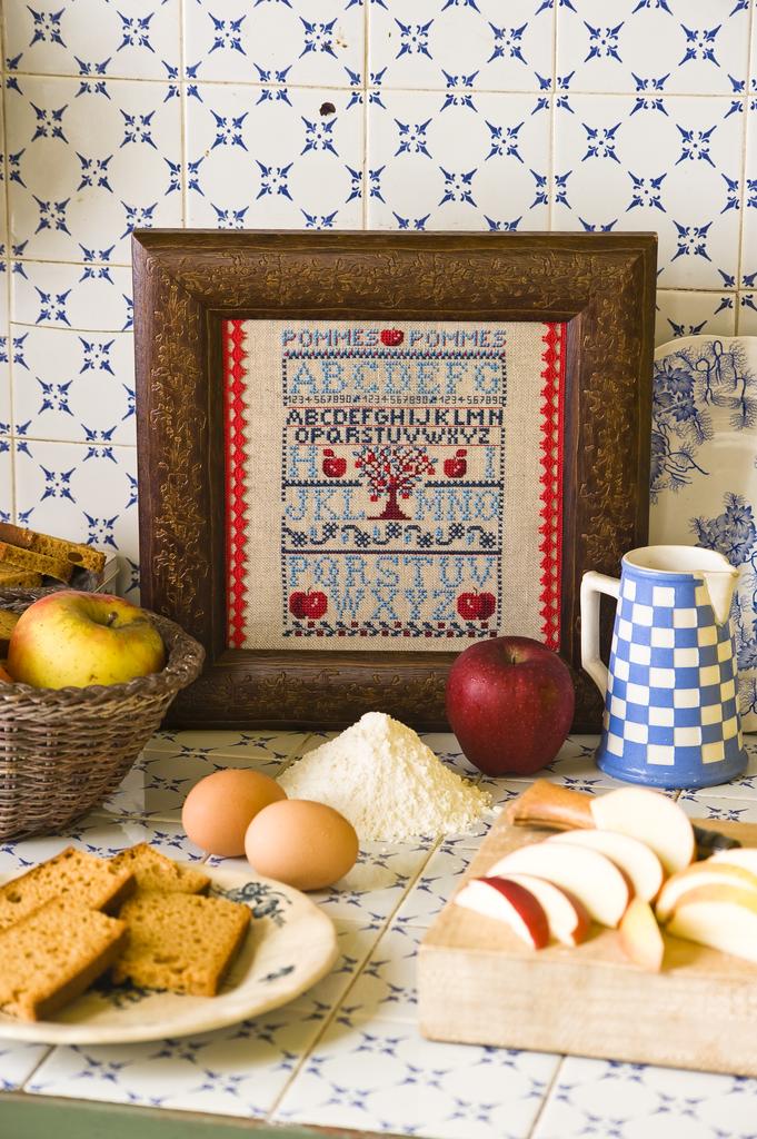 Sampler Pomme d’Api, Création Point de Croix n°023