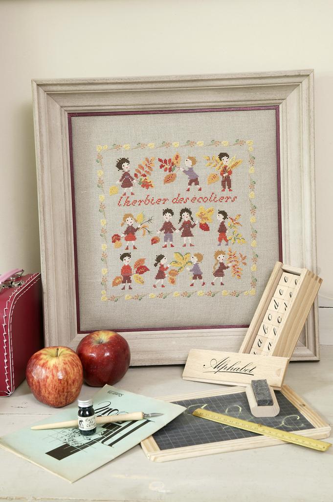 L’herbier des écoliers de Perrette Samouiloff, Création Point de Croix n°032