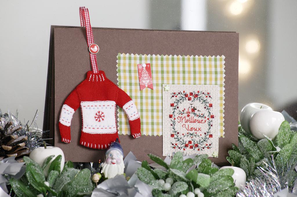 Carte créative de Marie-Anne Réthoret, Création Point de Croix n°034