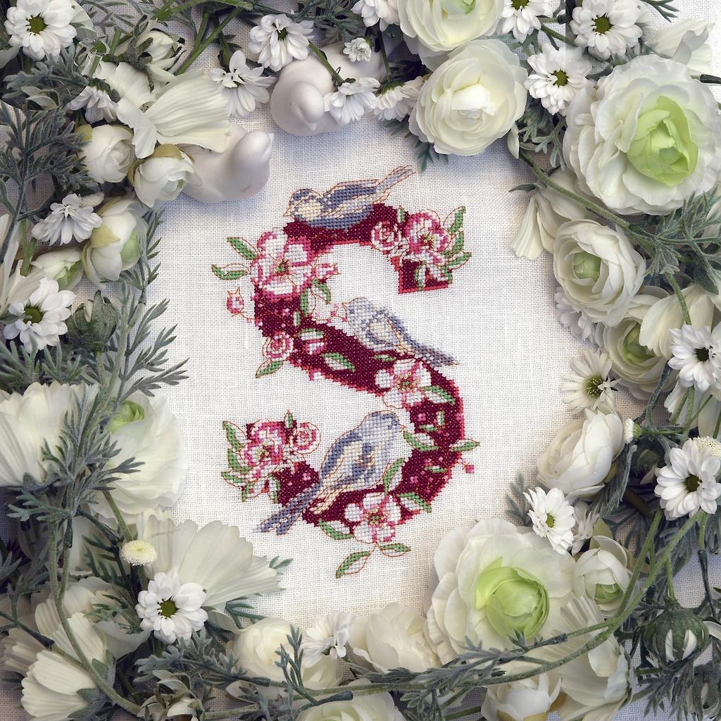 Les belles lettres de Valérie Côme, Création Point de Croix n°039