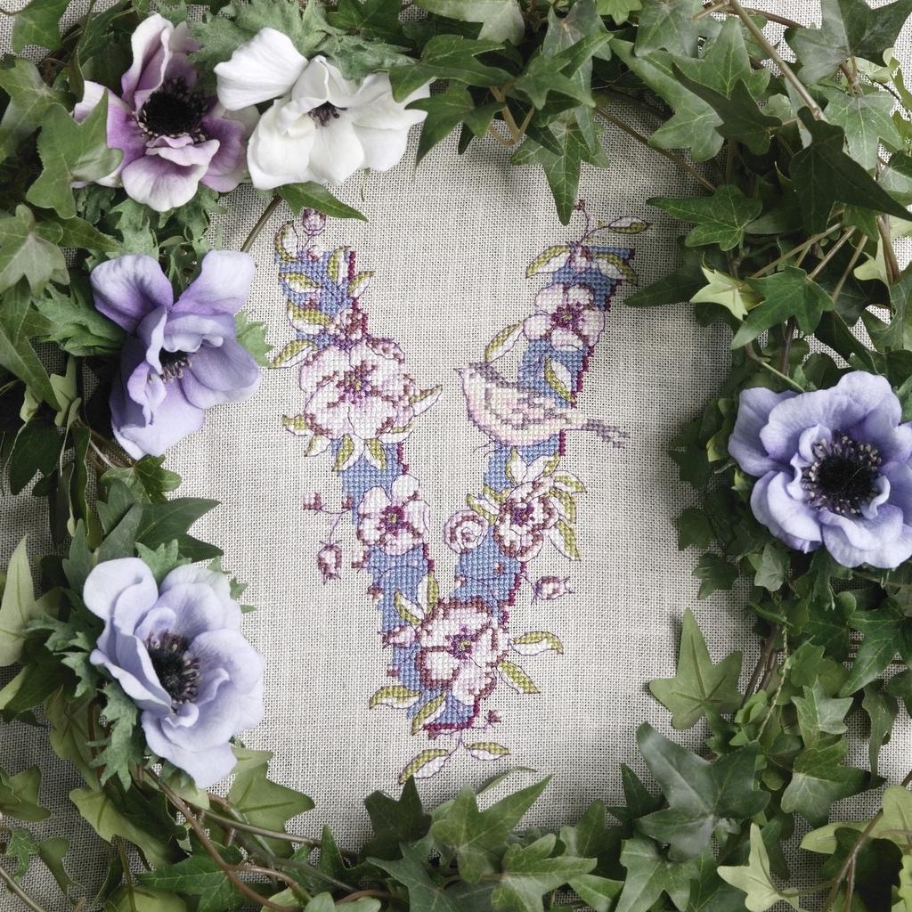 Les belles lettres de Valérie Côme, Création Point de Croix n°040