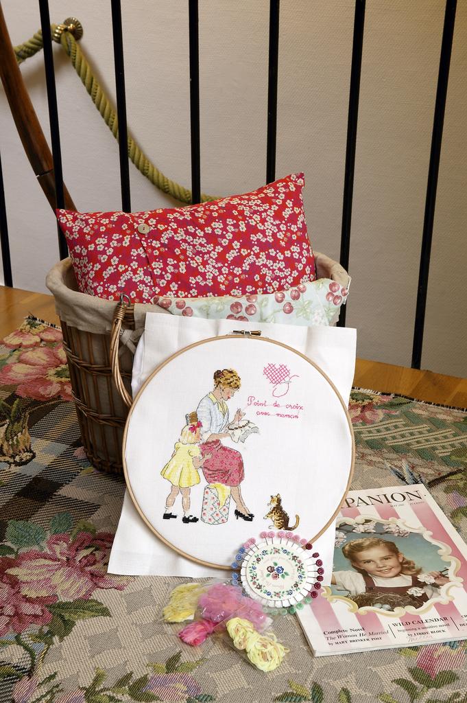 Maman et moi de Hélène Le Berre, Création Point de Croix n°042