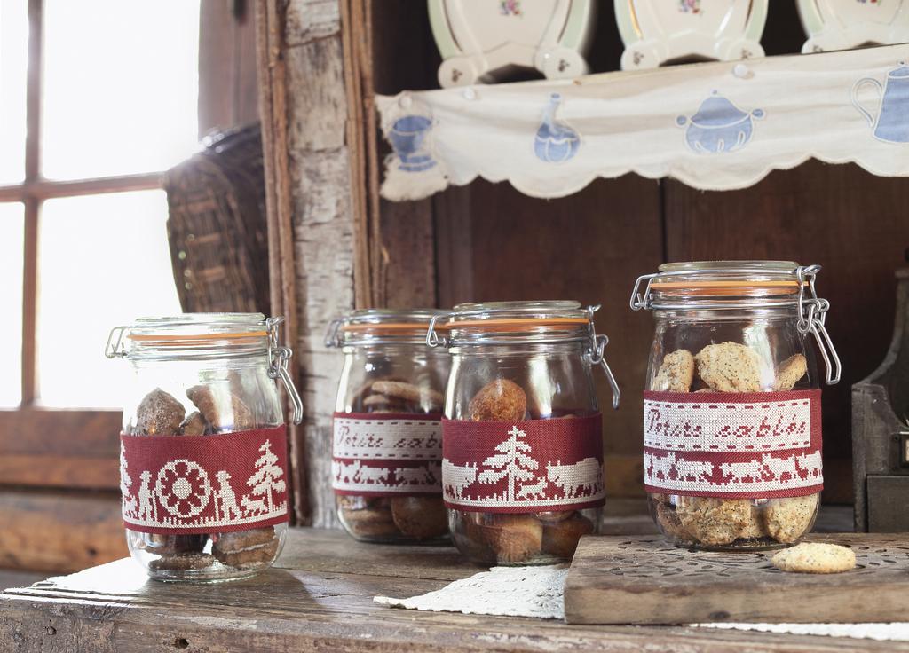 Bocaux de friandises, Création Point de Croix n°044