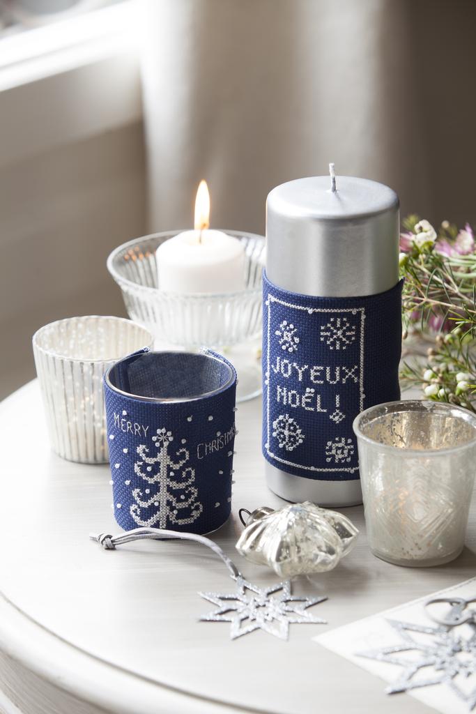 Bougies, Création Point de Croix n°061