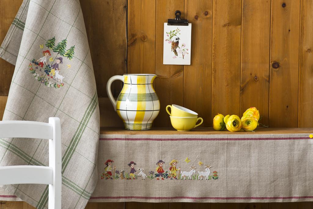 Les joies de la montagne au printemps, Création Point de Croix n°062