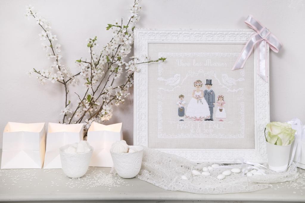 Vive les mariés !, Création Point de Croix n°064