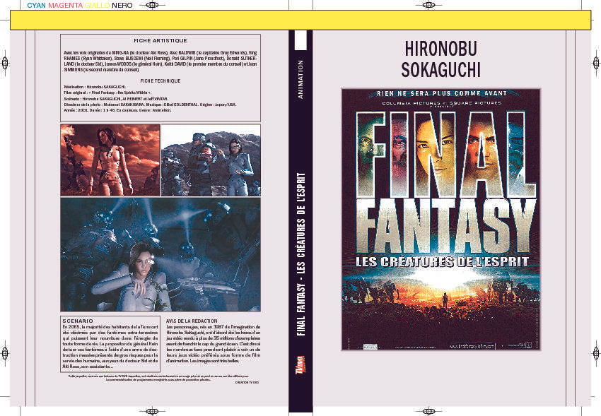 FINAL FANTASY - LES CREATEURES DE L'ESPRIT