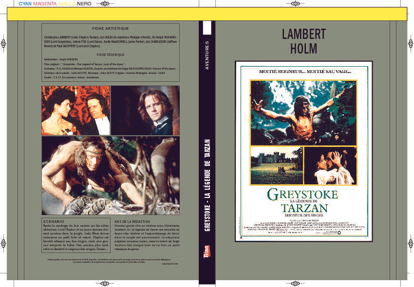 GREYSTOKE - LA LÉGENDE DE TARZAN