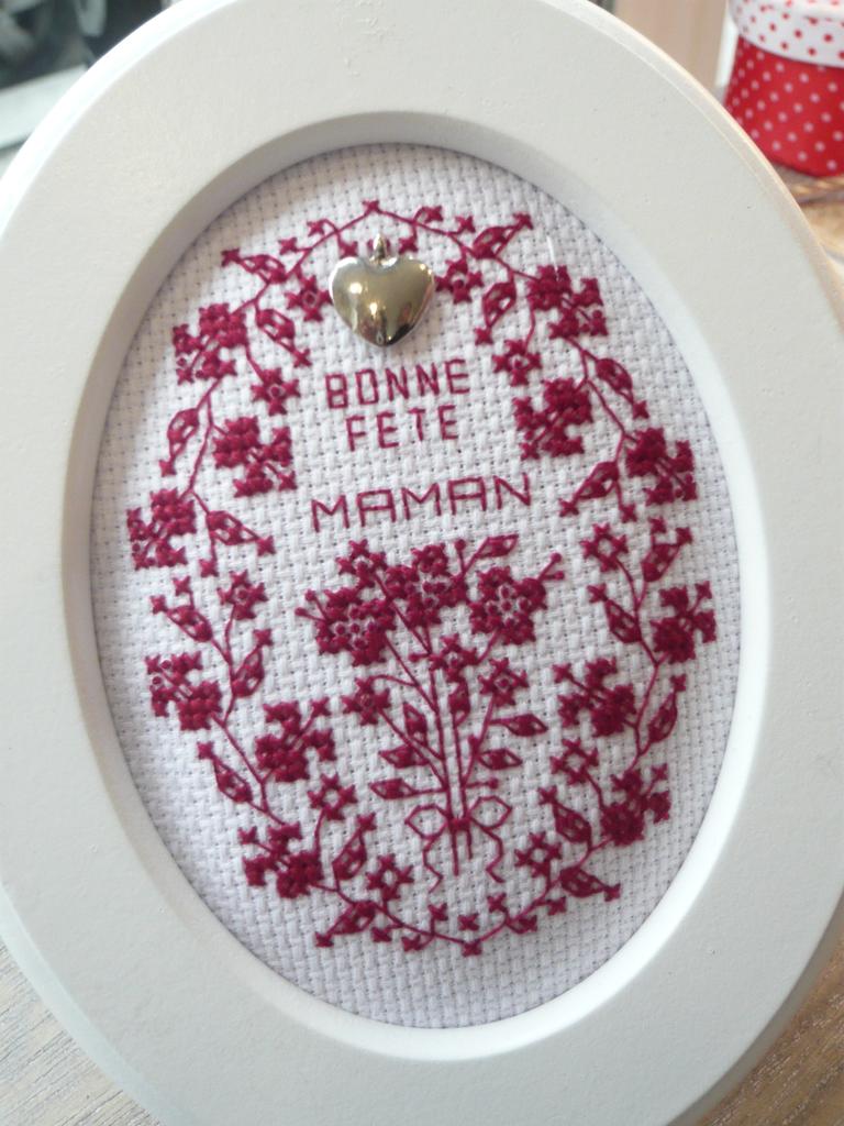 Bonne fête maman de Marie-Anne Réthoret, Création Point de Croix n°009H