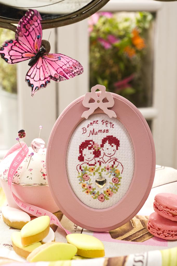 Bonne fête maman de Véronique Enginger, Création Point de Croix n°009H