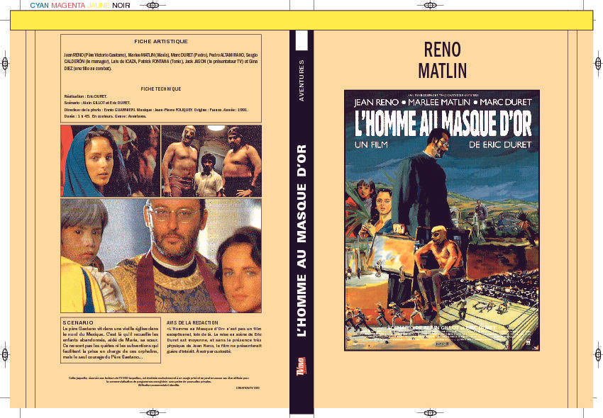 L'HOMME AU MASQUE D'OR